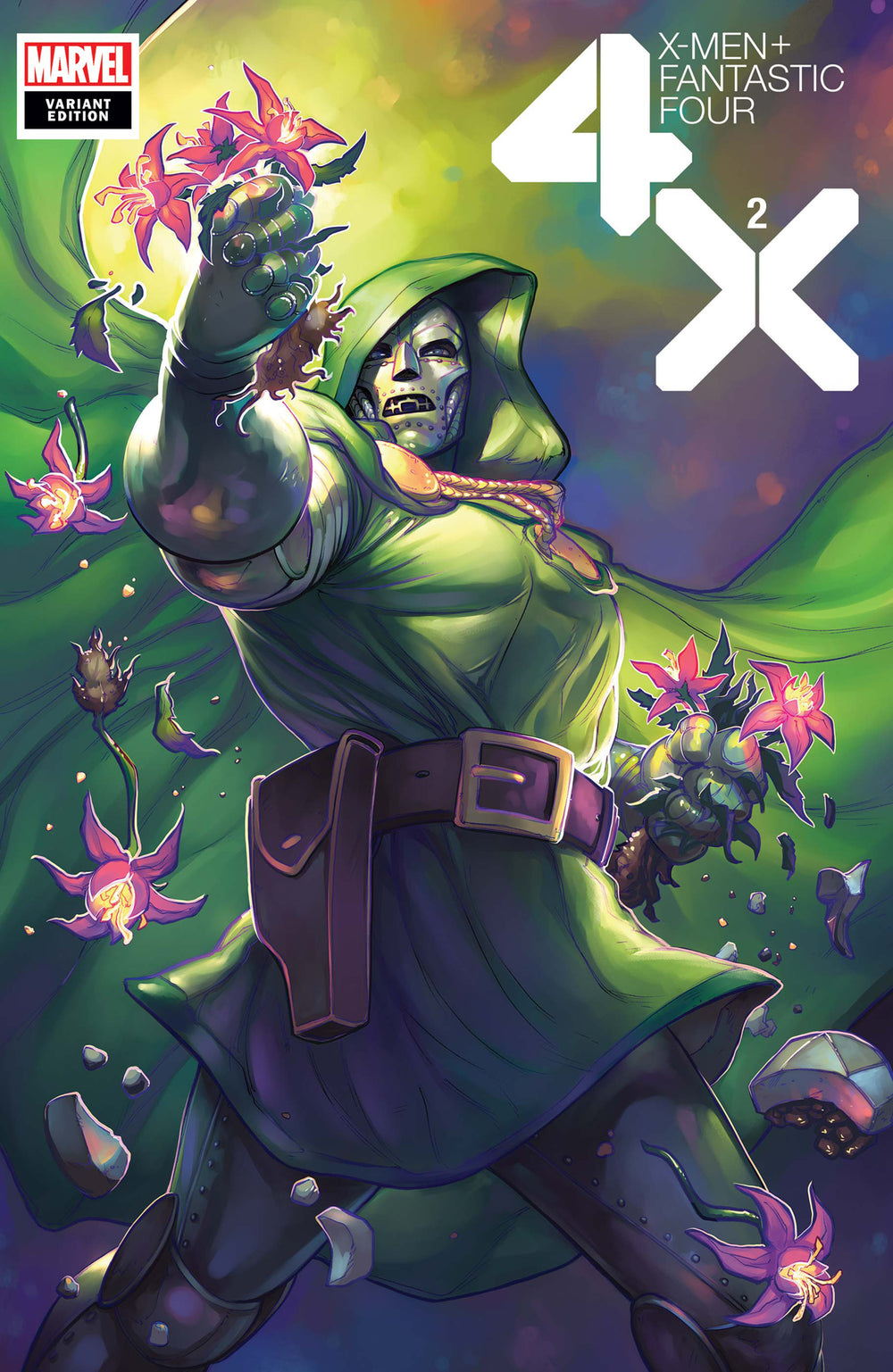X-MEN FANTASTIC FOUR #2 (OF 4) HETRICK FLOWER VAR