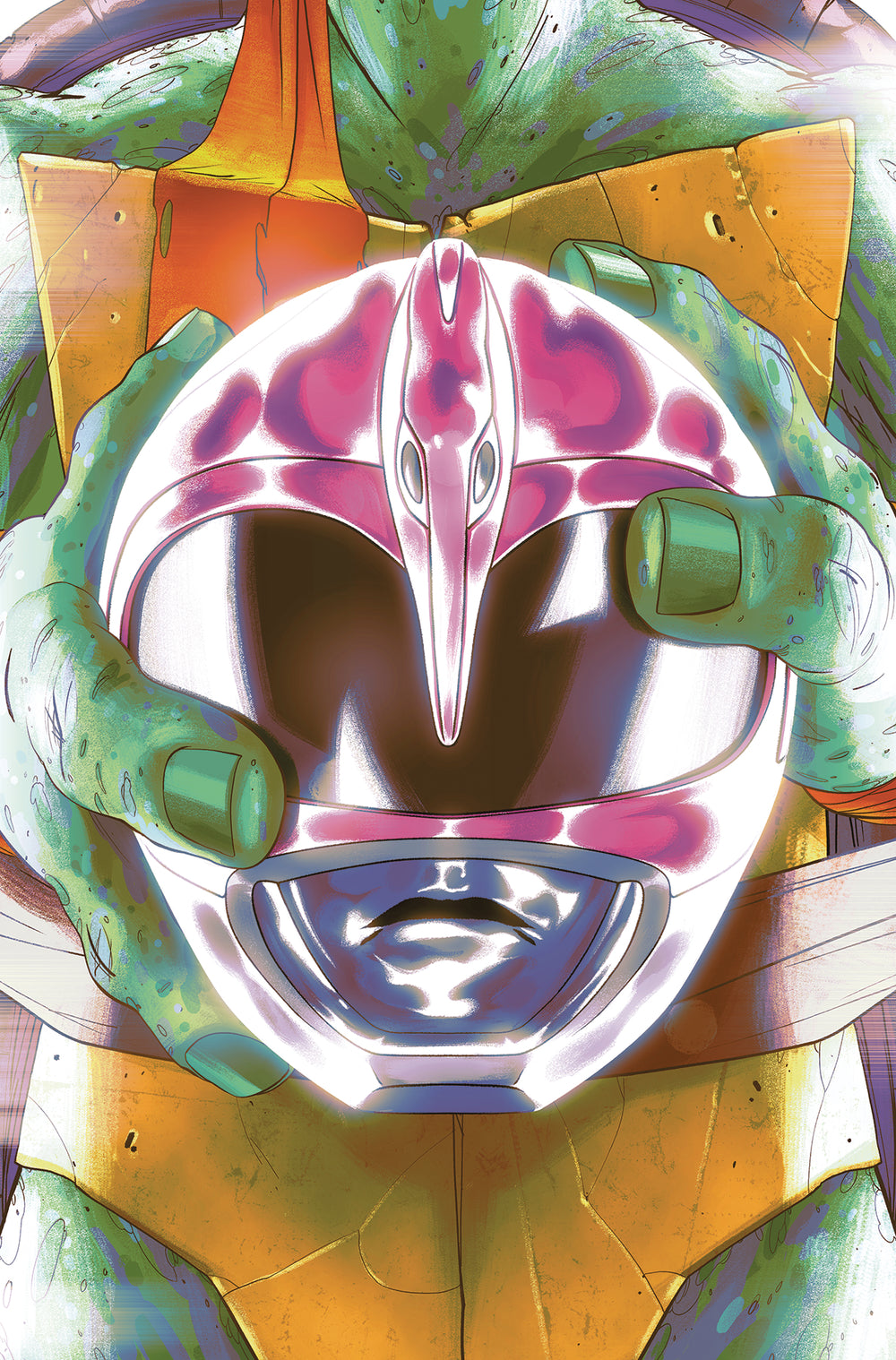 POWER RANGERS TEENAGE MUTANT NINJA TURTLES #4 MIKE MONTES