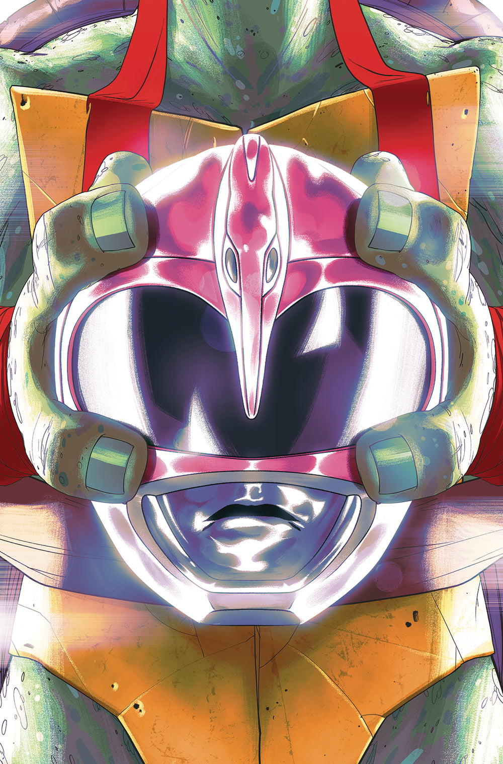 POWER RANGERS TEENAGE MUTANT NINJA TURTLES #4 LEO MONTES