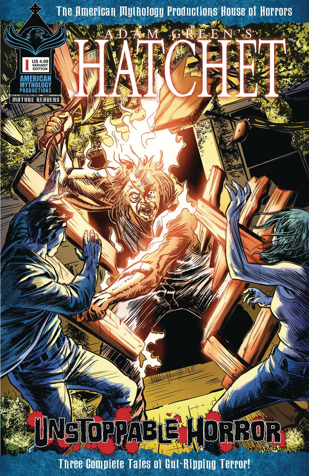 HATCHET UNSTOPPABLE HORROR #1 CVR B MESARCIA VAR (RES) (MR)