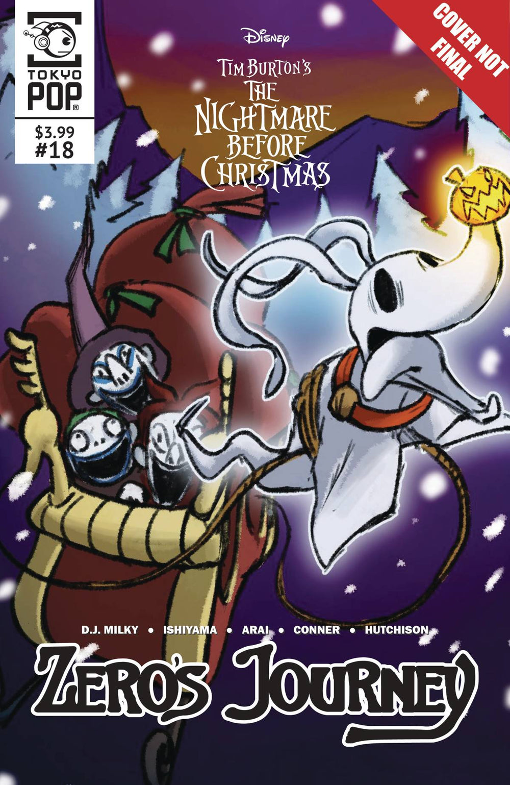 NIGHTMARE BEFORE CHRISTMAS ZEROS JOURNEY #18 (C: 1-1-2)