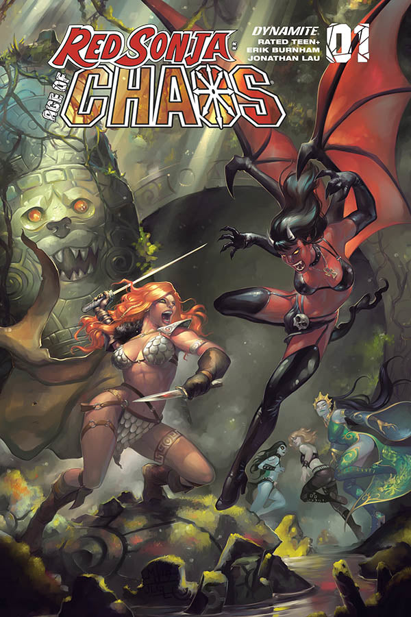 RED SONJA AGE OF CHAOS #1 HETRICK FOC BONUS VAR