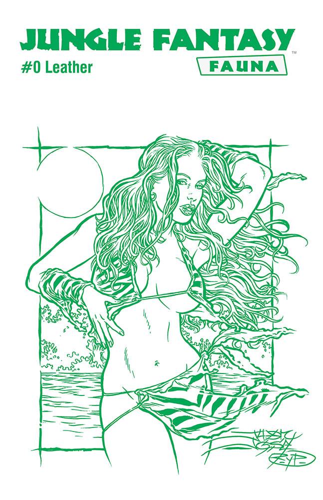 JUNGLE FANTASY FAUNA #0 LEATHER JUNGLE GREEN VAR (RES) (MR)