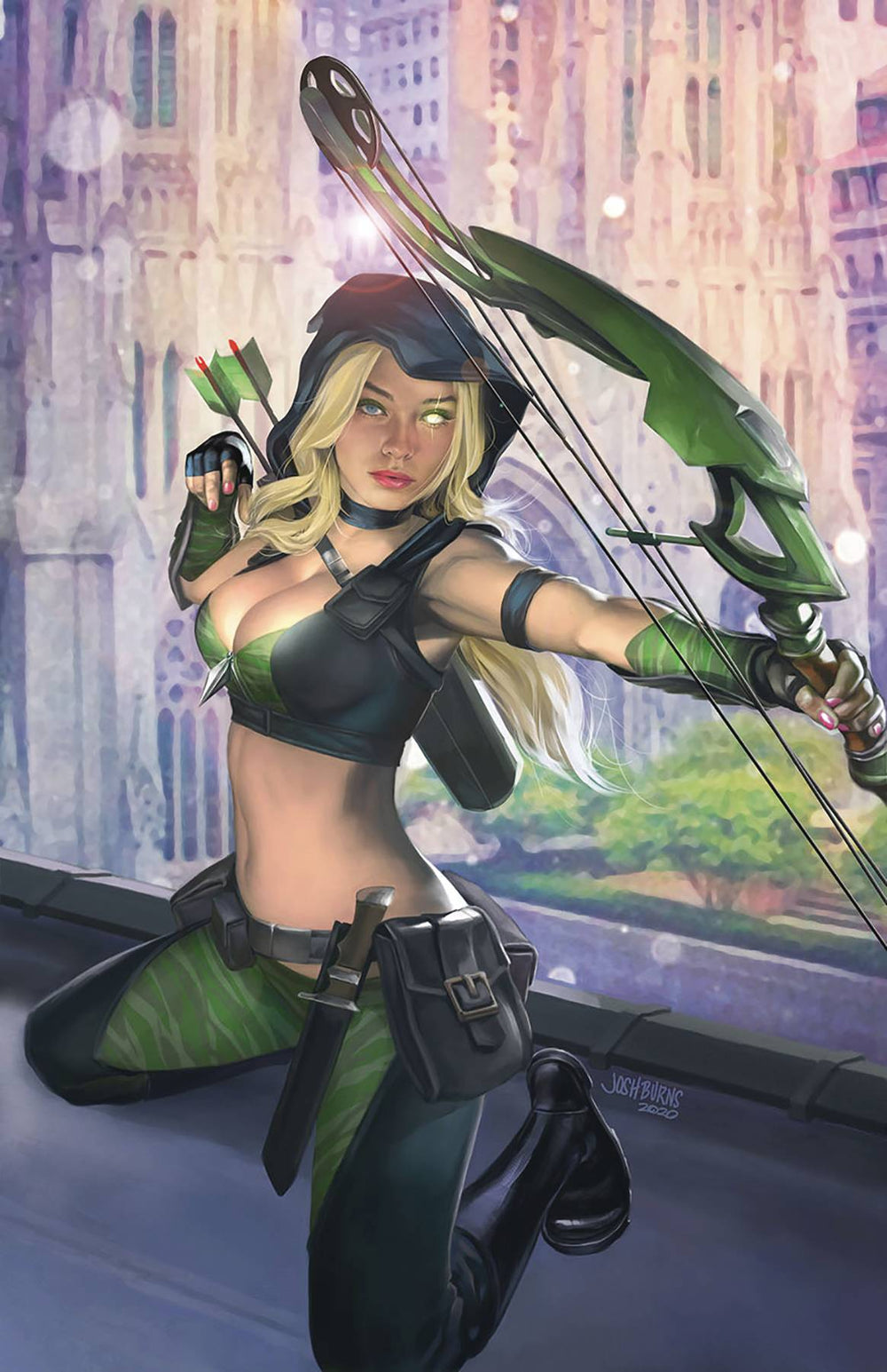 ROBYN HOOD JUSTICE #1 CVR C BURNS