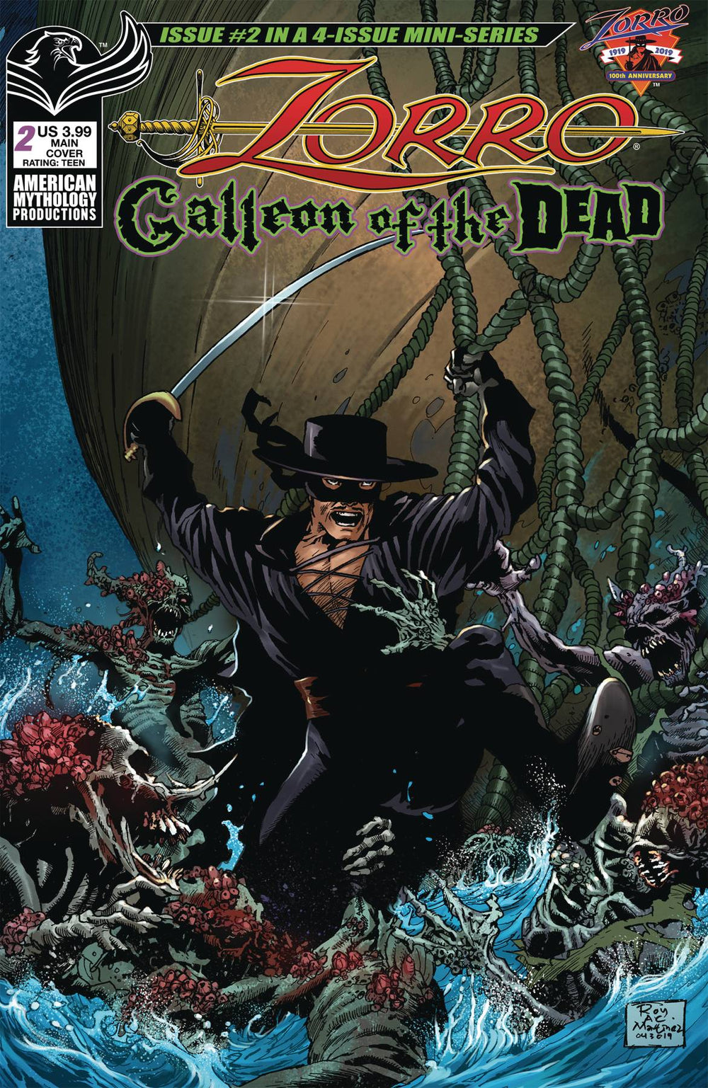 ZORRO GALLEON OF DEAD #2 CVR A MARTINEZ (RES)