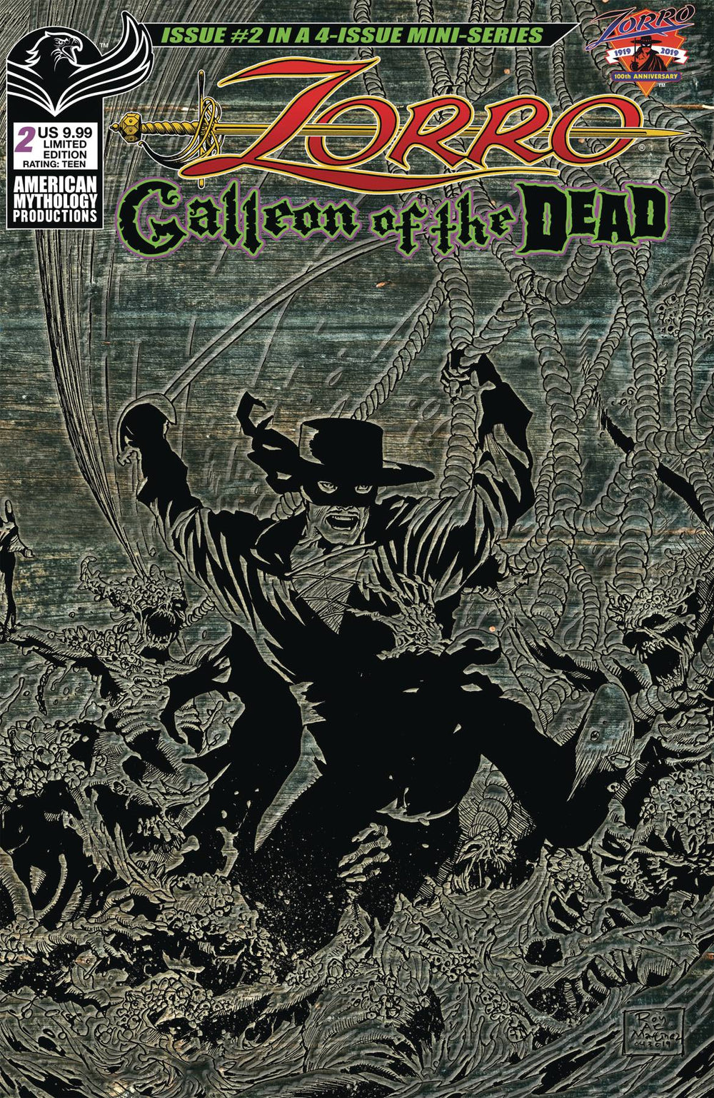 ZORRO GALLEON OF DEAD #2 CVR B PULP LTD ED (RES)