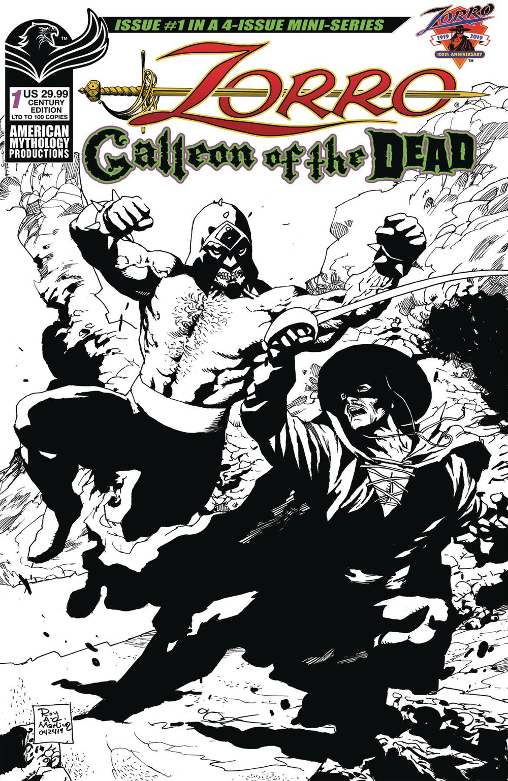 ZORRO GALLEON OF DEAD #1 CVR D CENTURY LTD ED (RES)