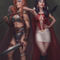 VAMPIRELLA RED SONJA #9 SAMPAIO VIRGIN CVR