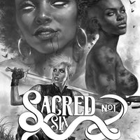 SACRED SIX #1 1:25 COPY PARRILLO B&W INCV