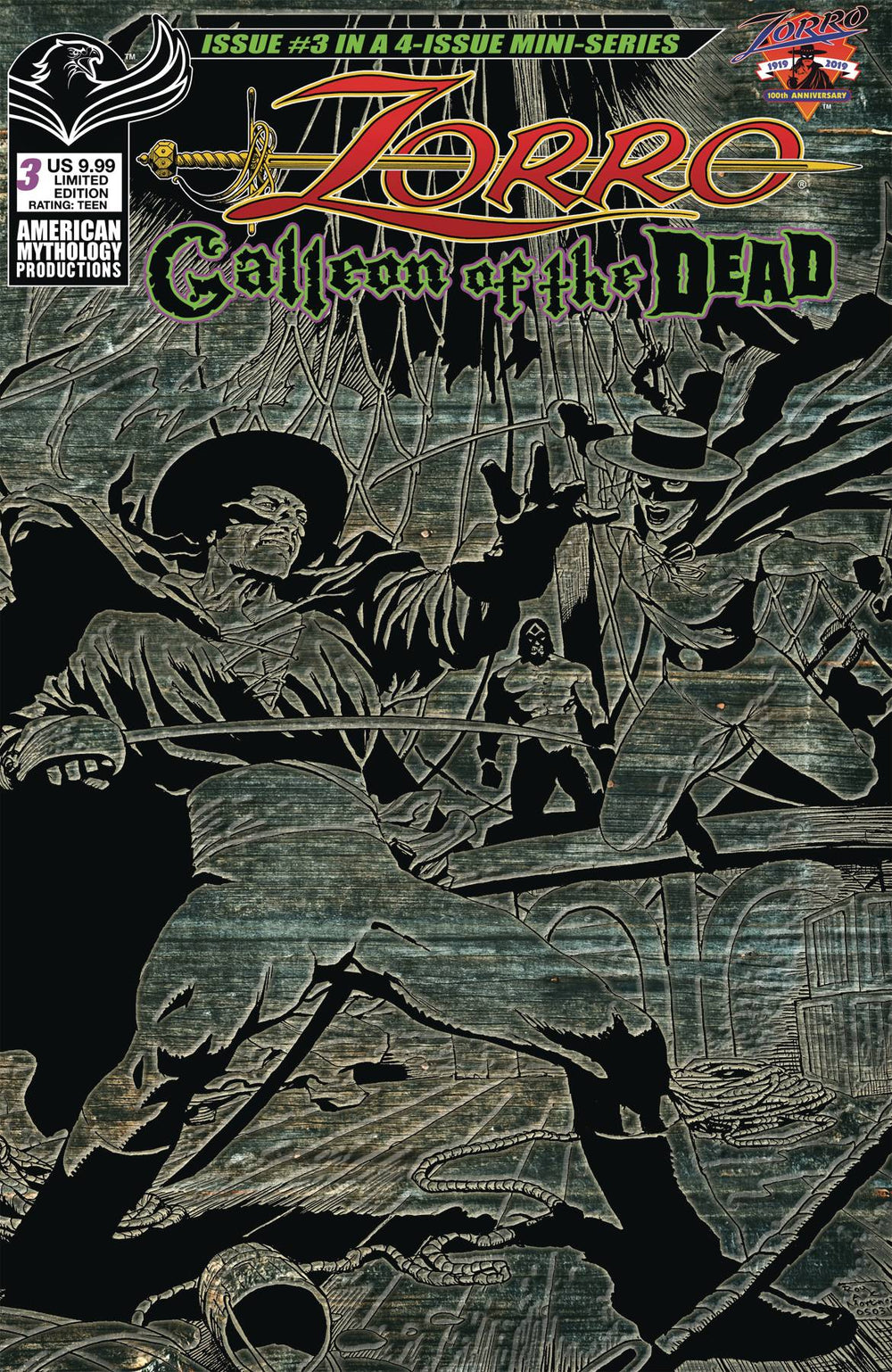 ZORRO GALLEON OF DEAD #3 CVR B PULP LTD ED (RES)