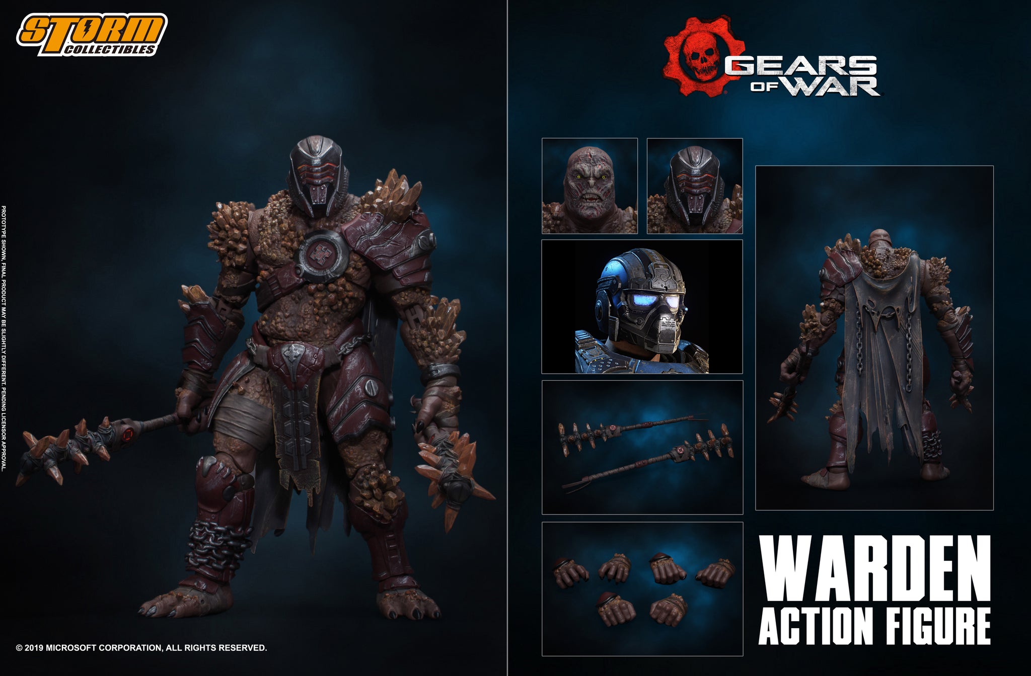 gears of war collectibles STORM COLLECTIBLES GEARS OF WAR WARDEN 1/12 ACTION FIGURE