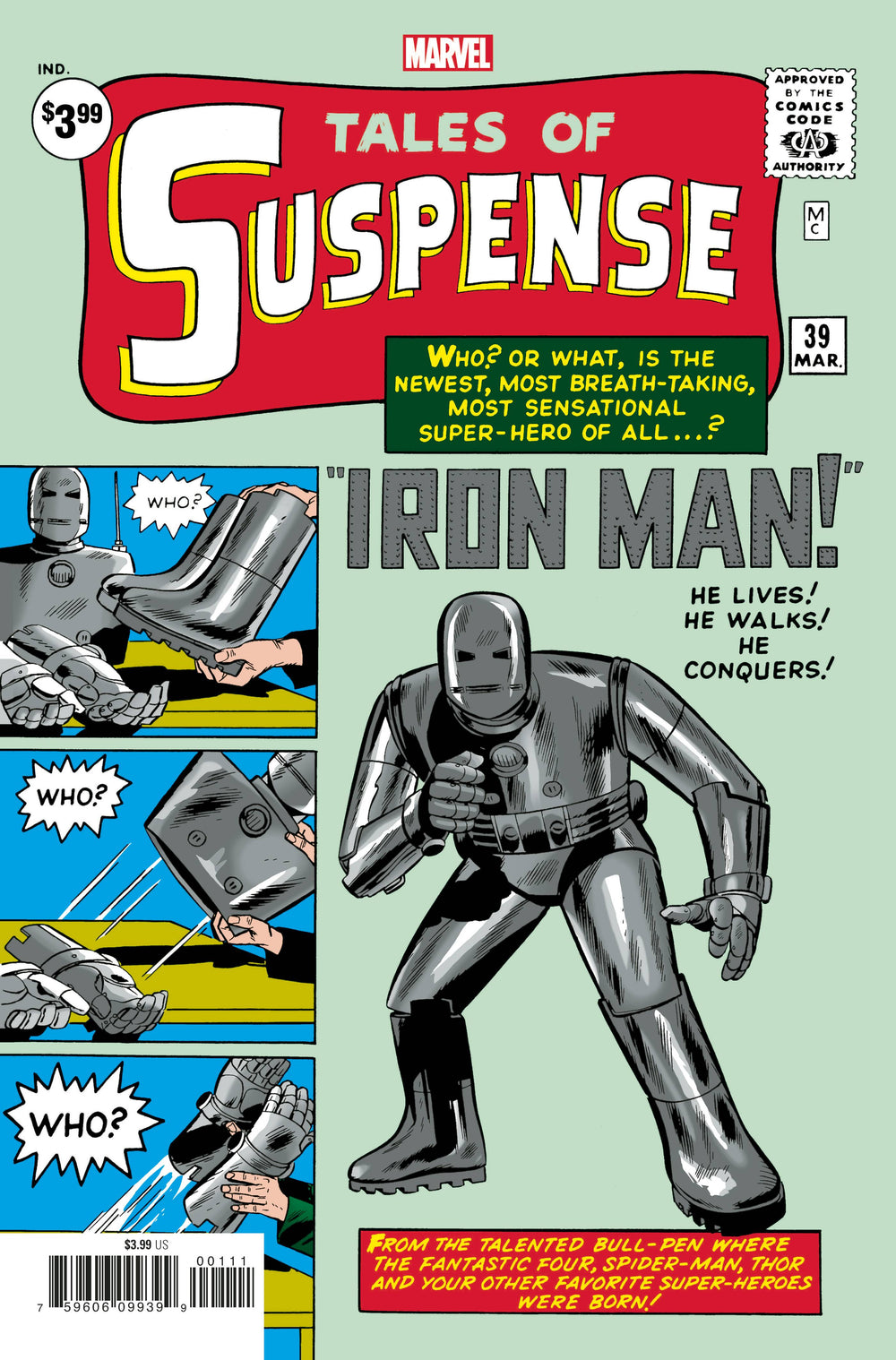 TALES OF SUSPENSE #39 FACSIMILE EDITION