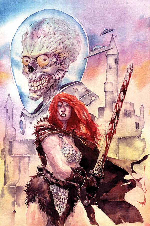 MARS ATTACKS RED SONJA #1 NGUYEN LTD VIRGIN VAR
