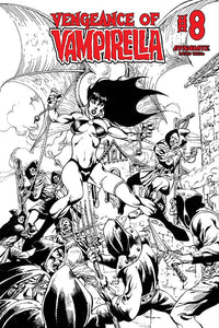 VENGEANCE OF VAMPIRELLA #8 CASTRO B&W FOC BONUS VAR