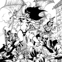 VENGEANCE OF VAMPIRELLA #8 CASTRO B&W VIRGIN FOC BONUS VAR
