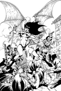 VENGEANCE OF VAMPIRELLA #8 CASTRO B&W VIRGIN FOC BONUS VAR