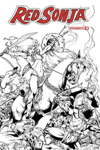 RED SONJA #16 CASTRO B&W FOC BONUS VAR