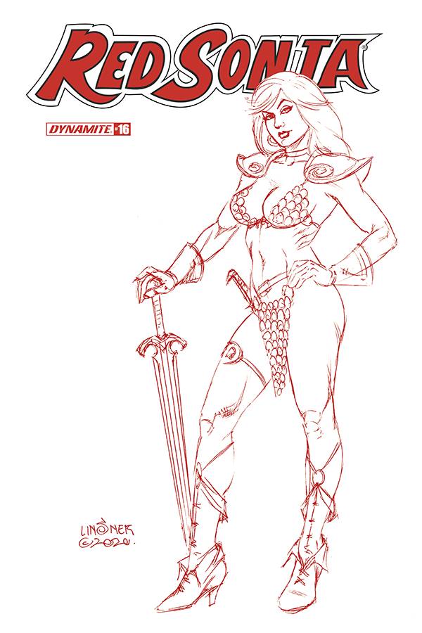 RED SONJA #16 LINSNER TINT DRESSED FOC BONUS VAR