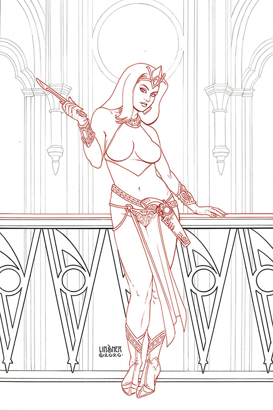 DEJAH THORIS (2019) #9 LINSNER RARE LTD MARTIAN RED CVR