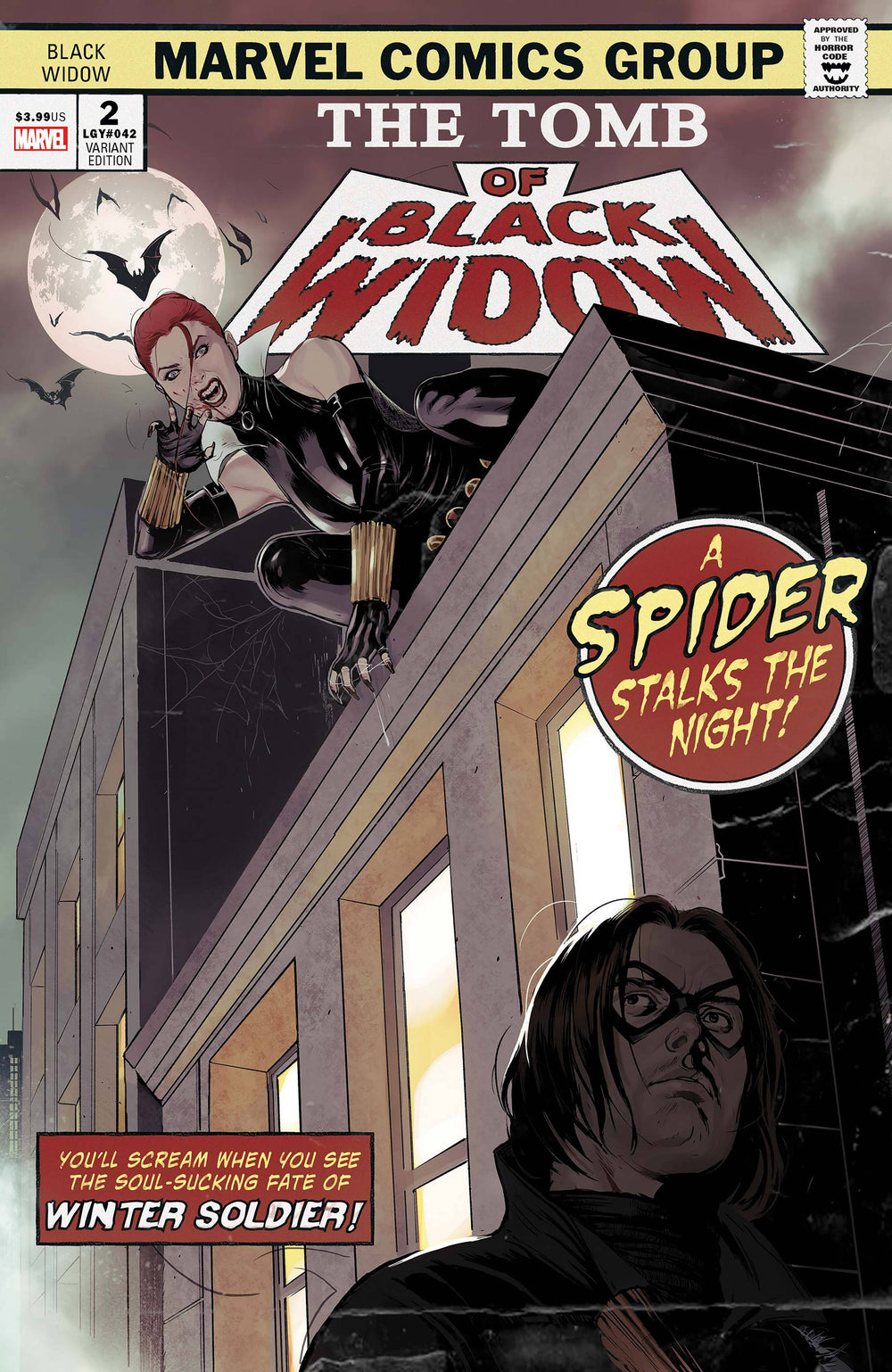 BLACK WIDOW #2 SWABY TOMB BLACK WIDOW HORROR VAR