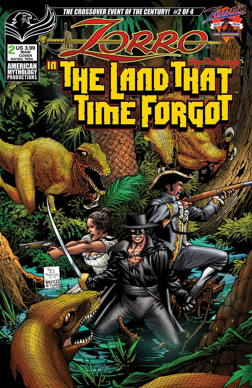 ZORRO IN LAND THAT TIME FORGOT #2 CVR A MARTINEZ