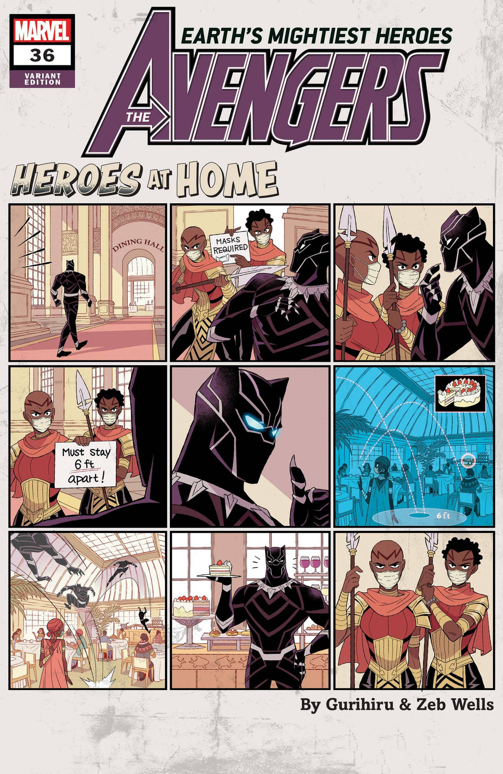 AVENGERS #36 GURIHIRU HEROES AT HOME VAR
