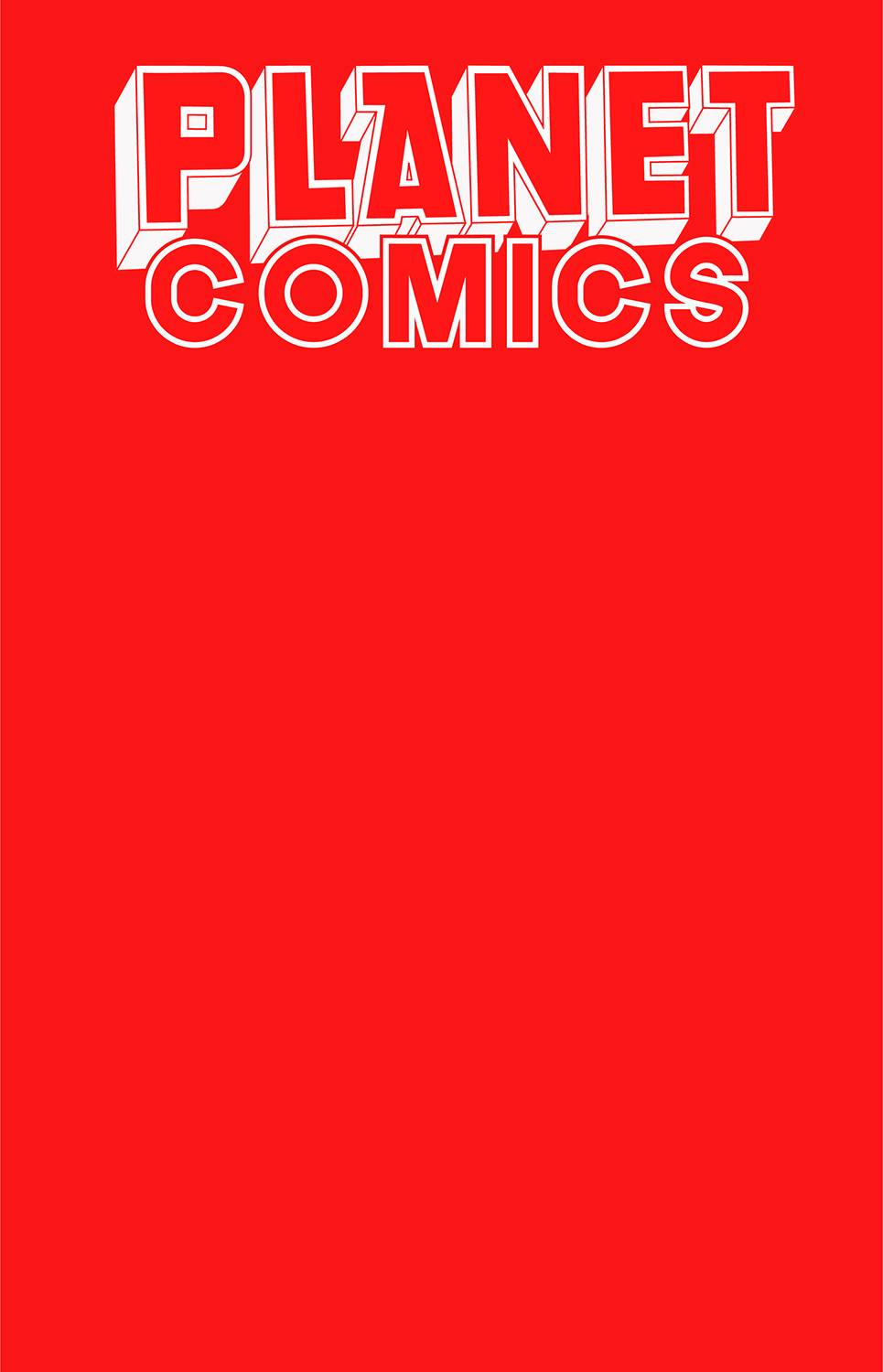 PLANET COMICS SKETCHBOOK ONE SHOT RED GIANT ED