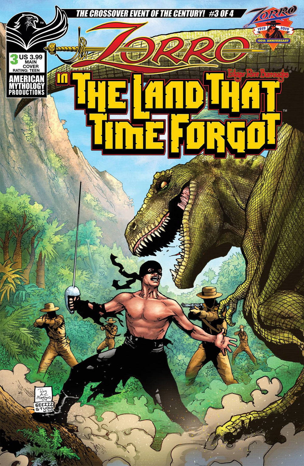 ZORRO IN LAND THAT TIME FORGOT #3 CVR A MARTINEZ