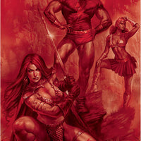 RED SONJA THE SUPERPOWERS #1 PARRILLO CRIMSON RED ART VIRGIN