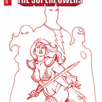 RED SONJA THE SUPERPOWERS #1 LINSNER CRIMSON RED ART CVR
