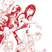 VAMPIRELLA DARK POWERS #2 LEE CRIMSON RED LINE ART VIRGIN CV
