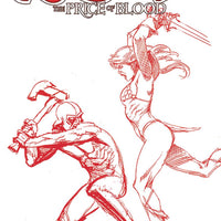 RED SONJA PRICE OF BLOOD #2 LINSNER CRIMSON RED LINE ART CVR