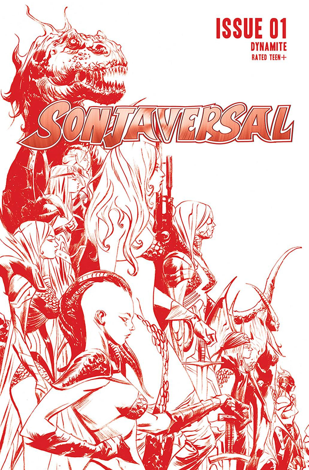 SONJAVERSAL #1 LEE LTD CRIMSON LINE ART CVR
