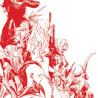 SONJAVERSAL #1 LEE LTD BLOOD RED LINE ART VIRGIN CVR