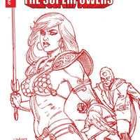 RED SONJA THE SUPERPOWERS #2 LINSNER CRIMSON RED ART CVR