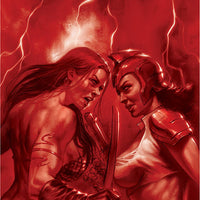 RED SONJA THE SUPERPOWERS #2 PARRILLO CRIMSON RED ART VIRGIN