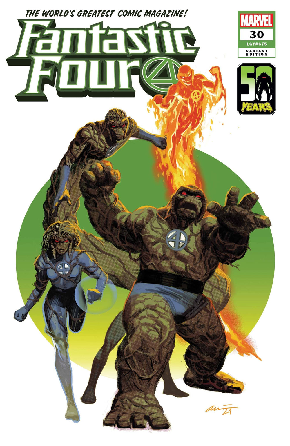 FANTASTIC FOUR #30 ACUNA THE THING-THING VAR KIB
