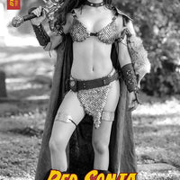 RED SONJA THE SUPERPOWERS #3 COSPLAY B&W PREMIUM FOC BONUS V