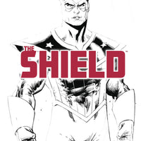 MIGHTY CRUSADERS ONE SHOT THE SHIELD CVR G LIEFELD SKETCH