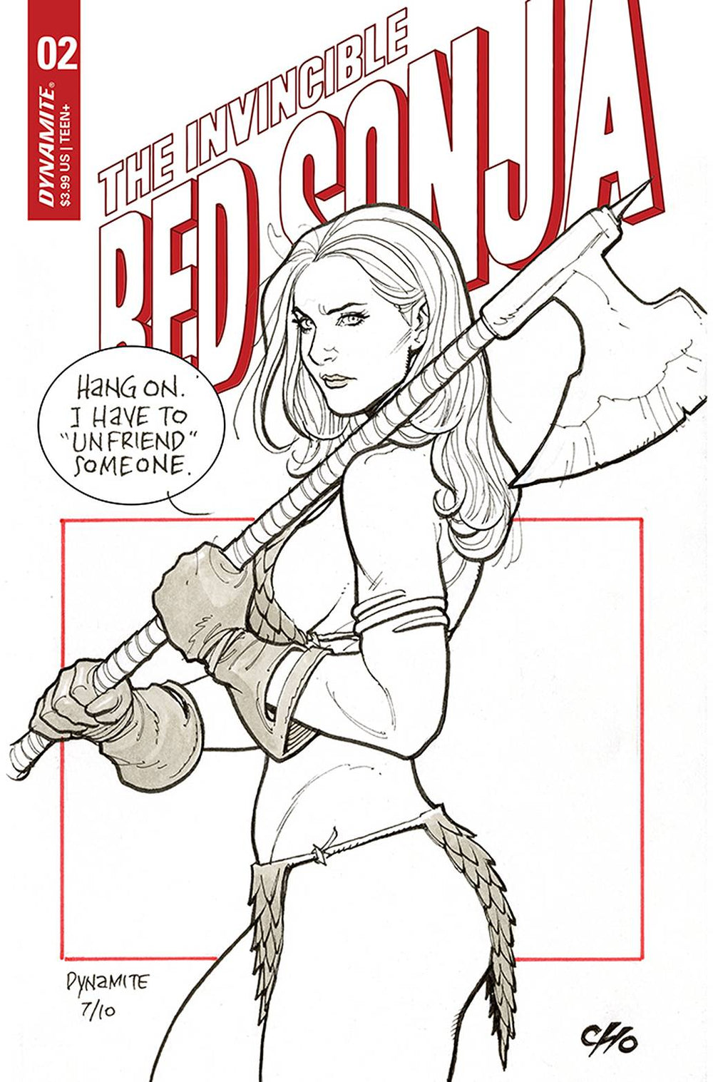 INVINCIBLE RED SONJA #2 CVR D CHO