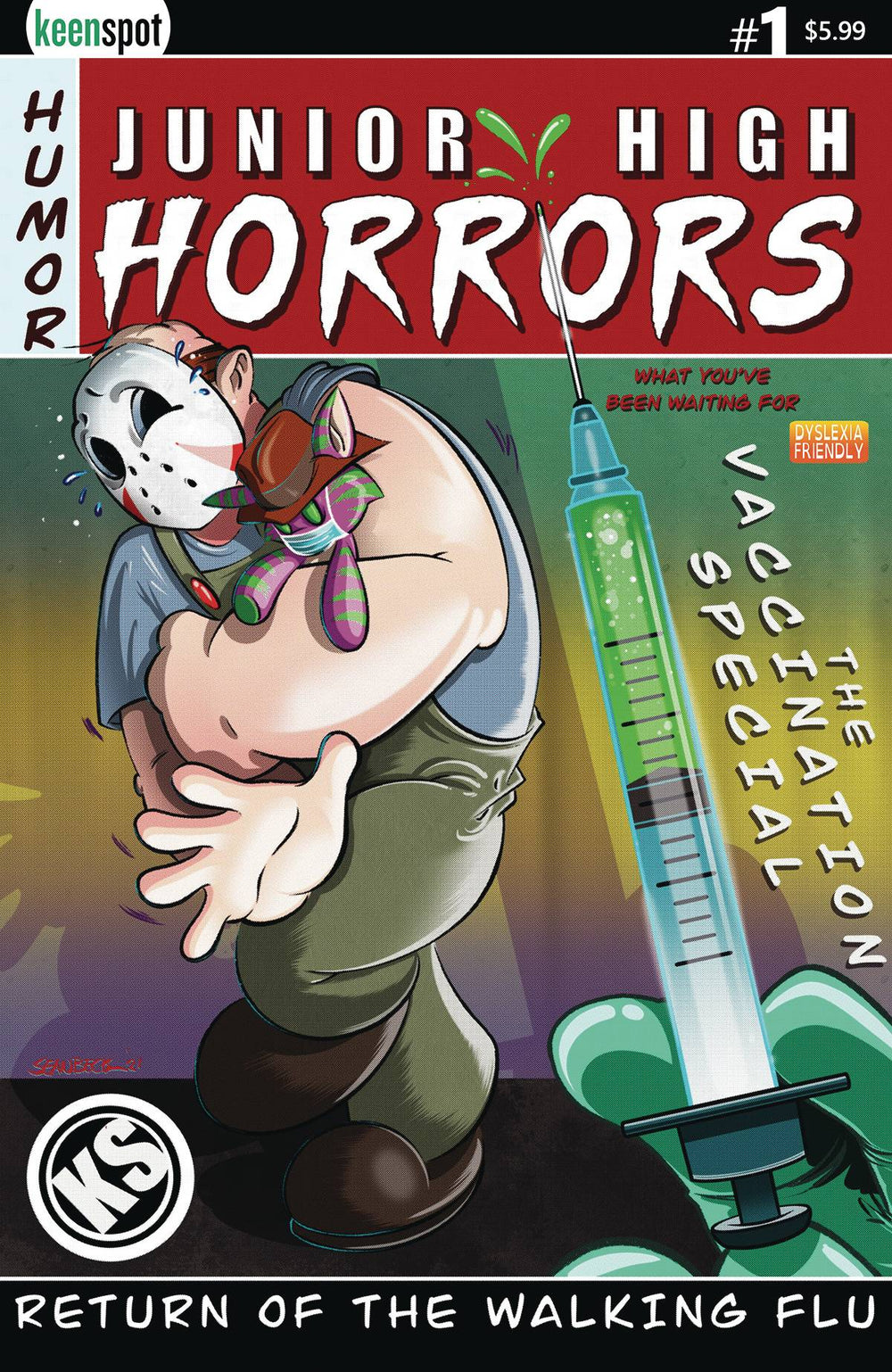 JUNIOR HIGH HORRORS WALKING FLU VACCINE ED #1 CVR B BECK