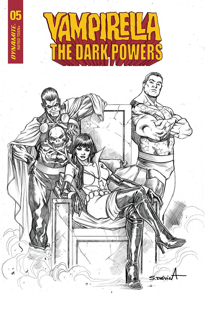 VAMPIRELLA DARK POWERS #5 PREMIUM DAVILA B&W FOC VAR