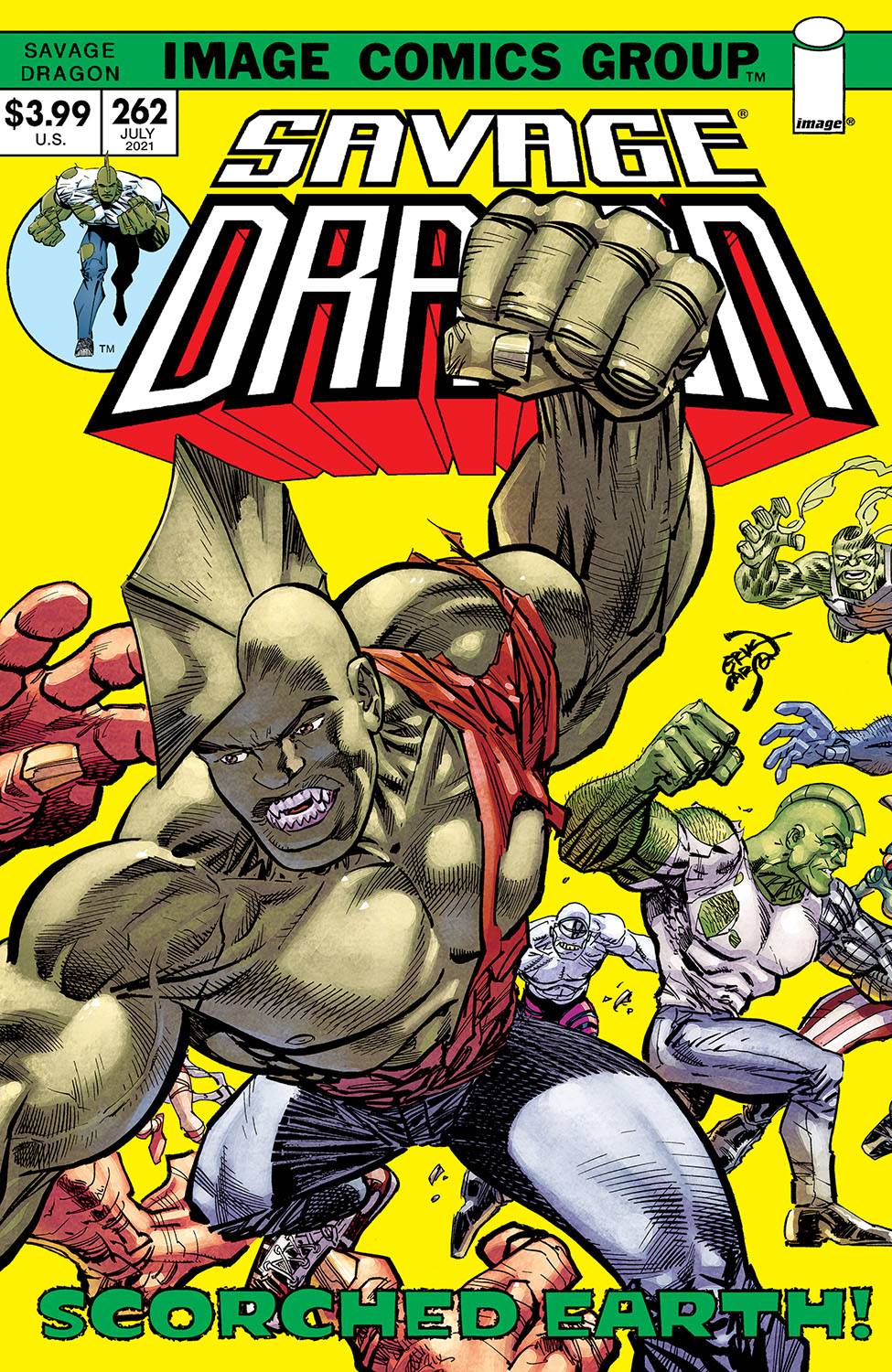 SAVAGE DRAGON #262 CVR B RETRO 70S TRADE DRESS (MR)