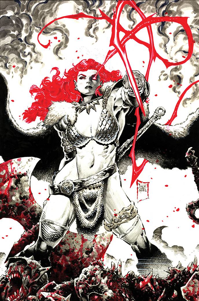 RED SONJA BLACK WHITE RED #1 CVR N TAN LTD VIRGIN (C: 0-1-2)