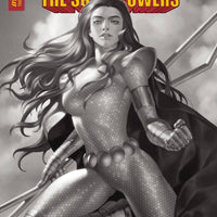 RED SONJA THE SUPERPOWERS #5 PREMIUM YOON B&W FOC CVR