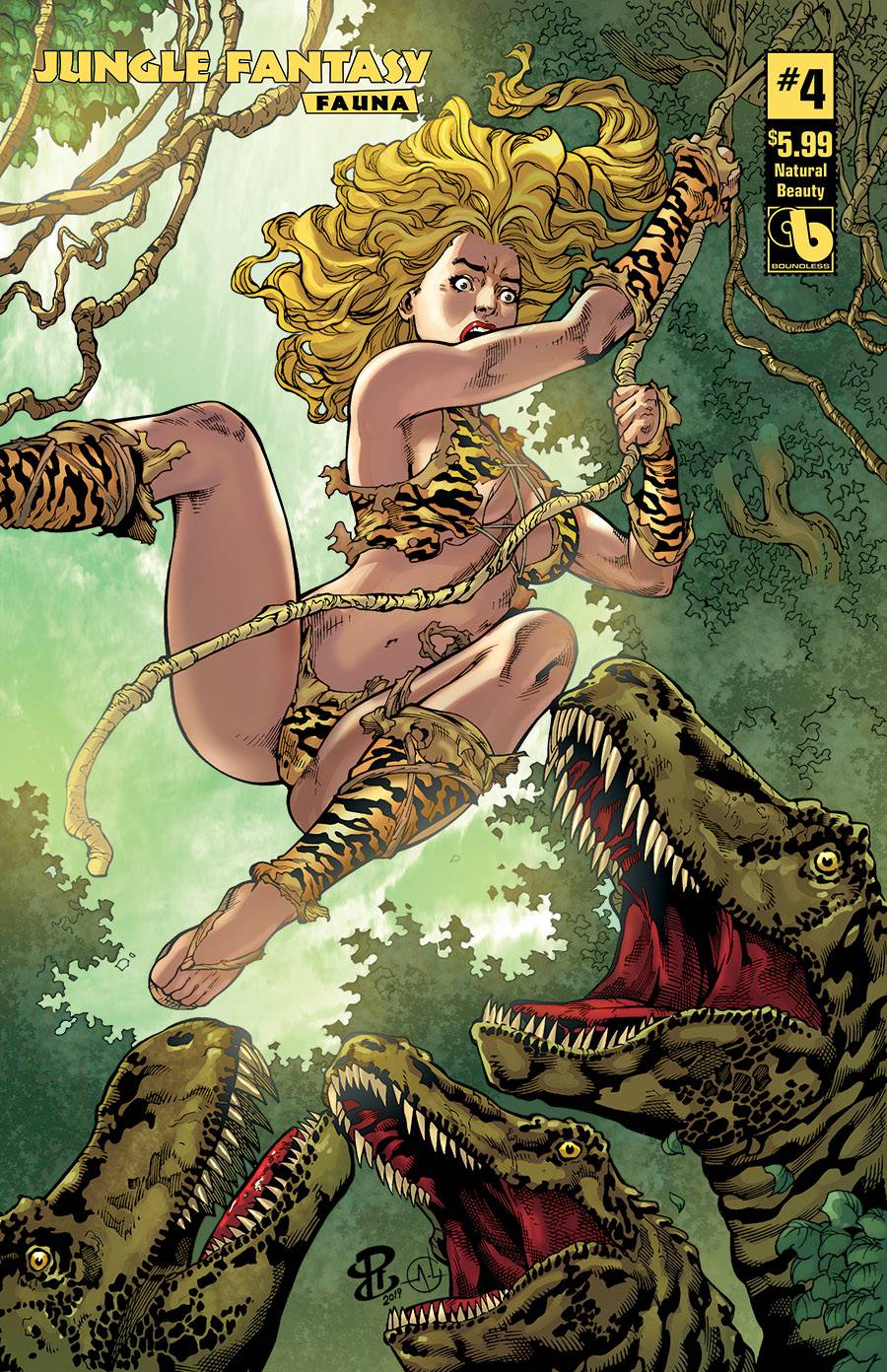 JUNGLE FANTASY FAUNA #4 NATURAL BEAUTY VAR (MR) (C: 0-1-2)