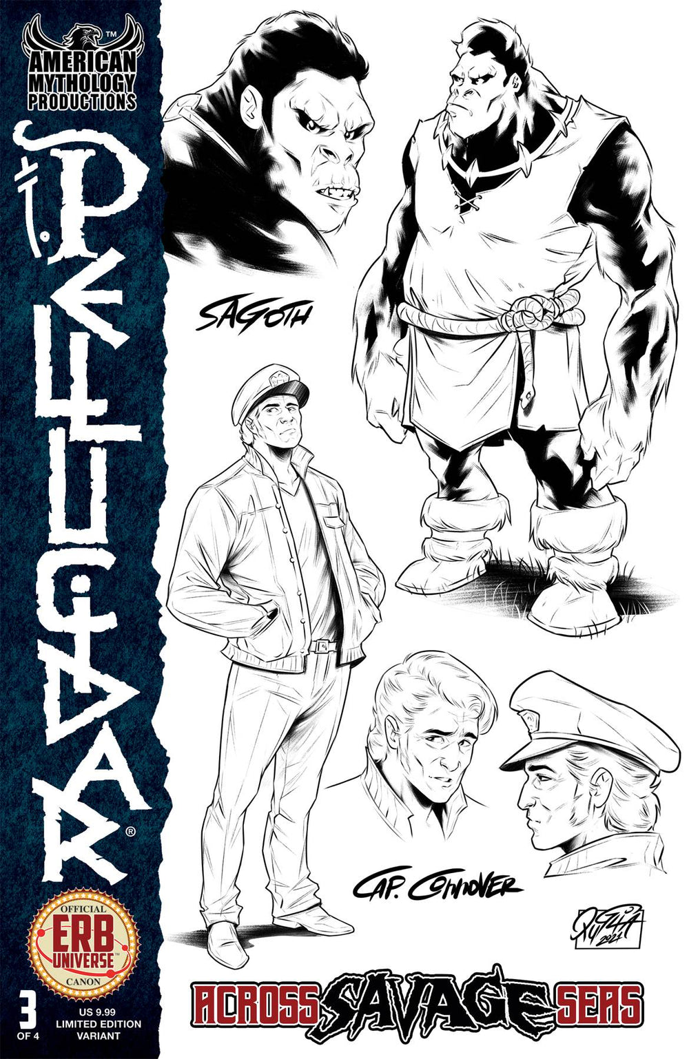 PELLUCIDAR ACROSS SAVAGE SEAS #2 CVR B CHARACTER DESIGN LTD