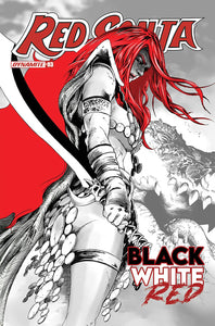 RED SONJA BLACK WHITE RED #3 CVR C LAU
