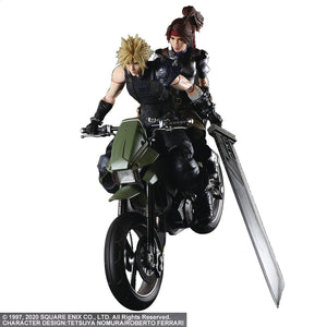 FF VII PLAY ARTS KAI JESSIE CLOUD & MOTORCYCLE ACTION FIGURE SET