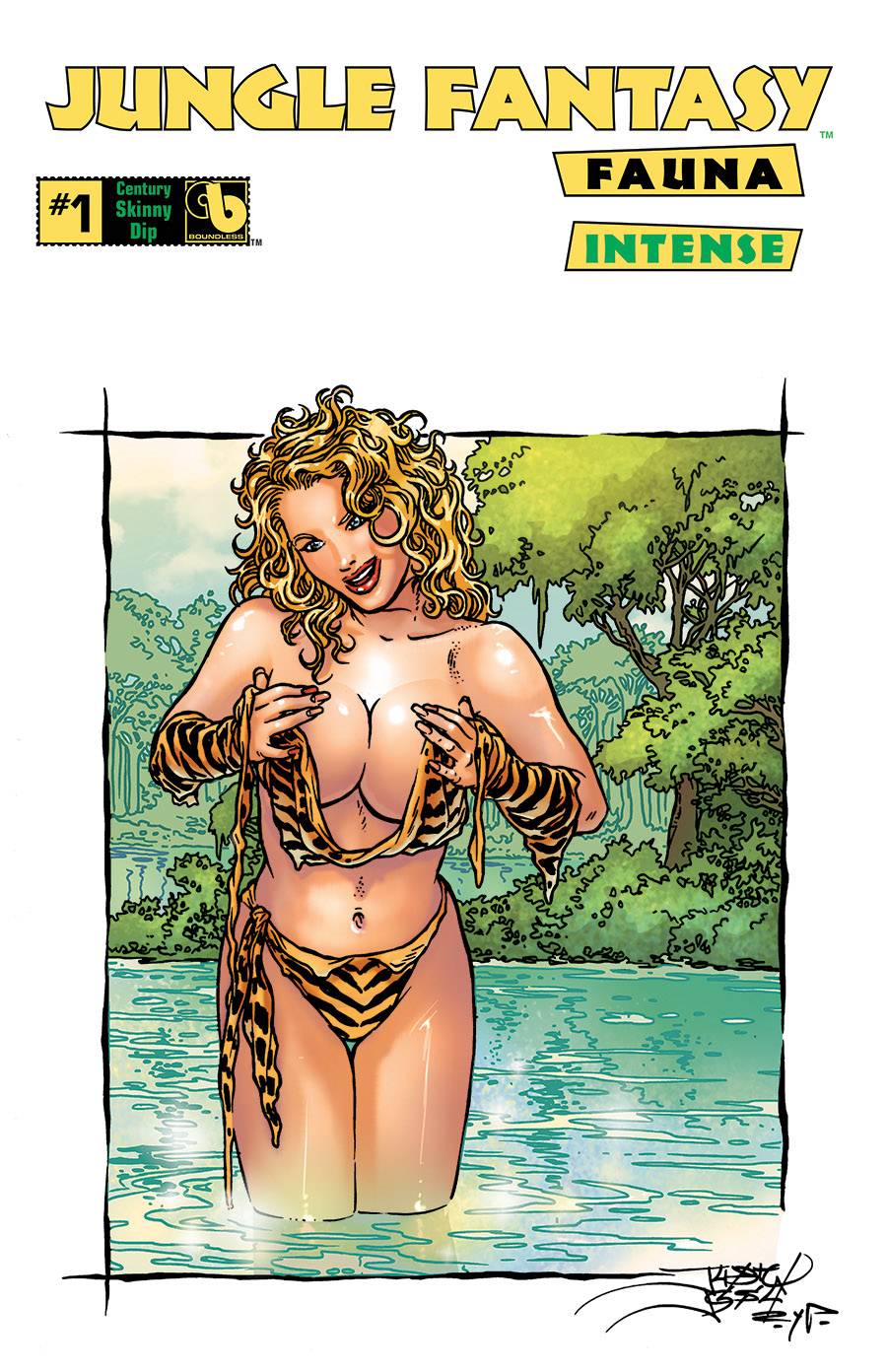JUNGLE FANTASY FAUNA #1 INTENSE SKINNY DIP VAR (MR) (C: 0-1-